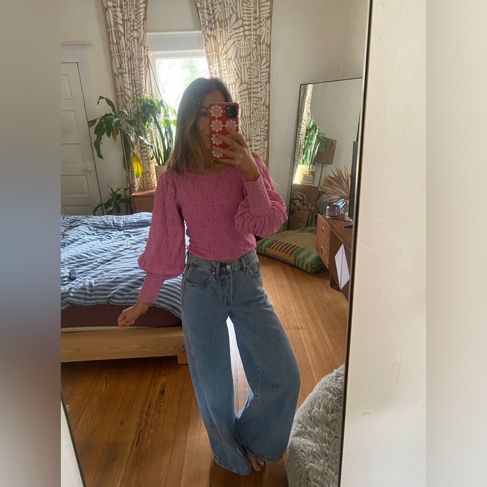 Pink Free People Top